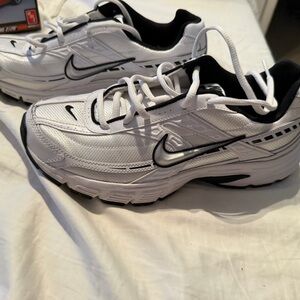 Nike White and Black Athletic Shoes